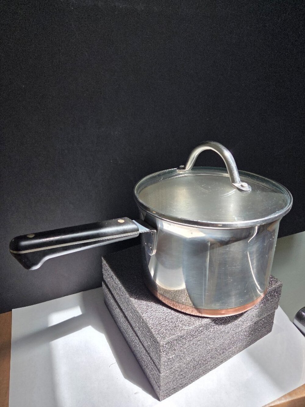 Revere 4 QT Saucepot Pre 1968 with Glass Lid